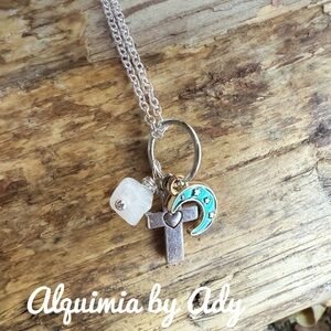 Minimalist western style charms necklace